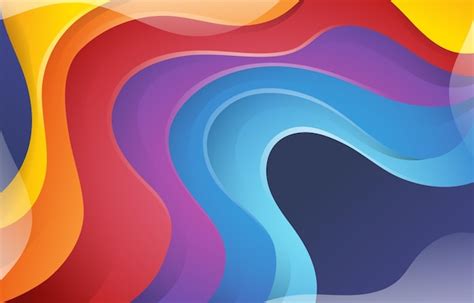 Premium Vector Abstract Colorful Waves Background