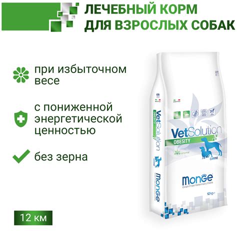 Monge vetsolution dog obesity диета для собак обесити 12 кг — купить по ...