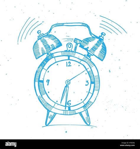 Alarm Clock Doodle Illustration Stock Vector Image Art Alamy