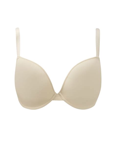 Porcelain Elan Moulded Plunge Bra Chai Tkd Lingerie