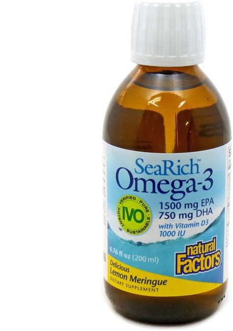 Amazon Natural Factors Omega 3 1500Mg Epa 750Mg Dha Vitamn D3