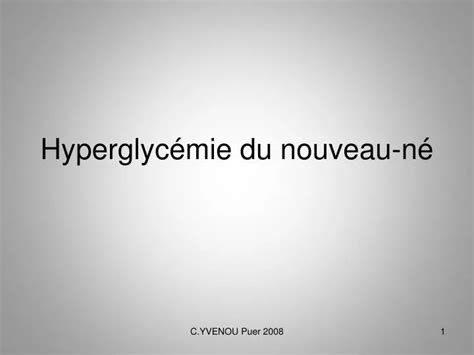 Ppt Hyperglyc Mie Du Nouveau N Powerpoint Presentation Free