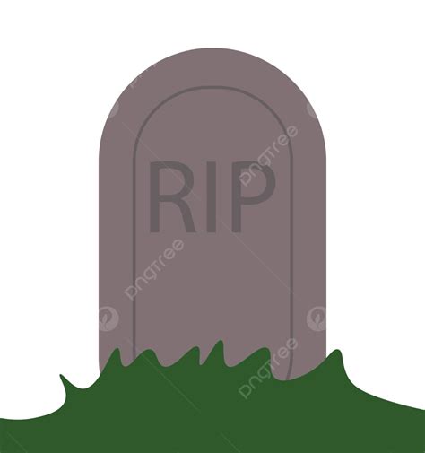 Rip Grave Vector Icono Tumba Monumento Dibujos Animados Vector PNG