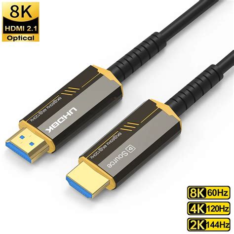 Cable De Fibra Ptica 8k Hdmi 2 1 8k 60hz Hdmi 2 1 4k 120hz 48gbps 