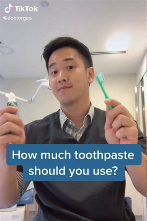 Dentist On Tiktok Compares How Much Toothpaste We Re Told To Use By The