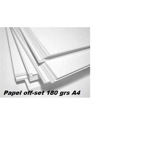 Papel Sulfite Off Set 60 Kg A4 50 Folhas 180 Gramas Minaspel 76952