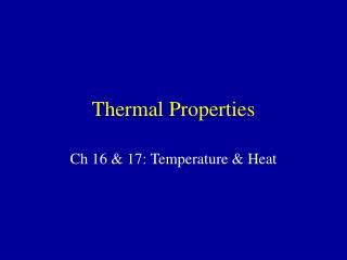 Ppt Chapter Thermal Properties Powerpoint Presentation Free