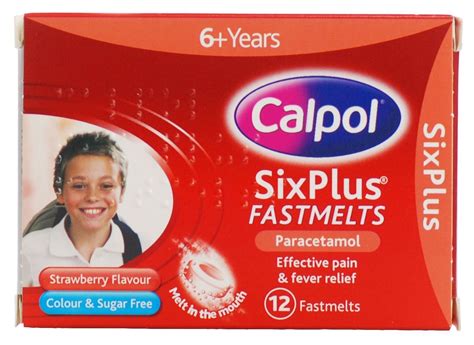 Calpol Six Plus Fastmelts 12 Tablets Ebay