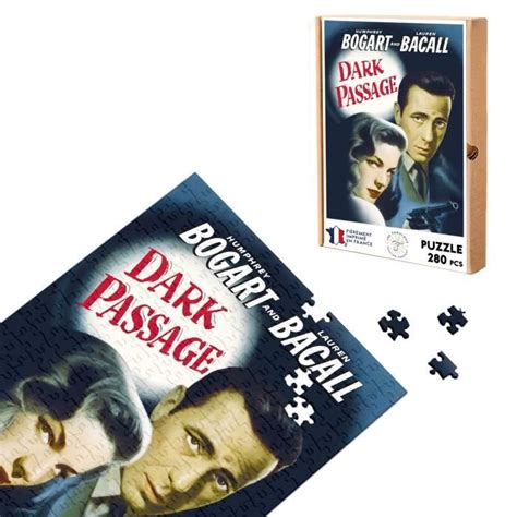 Puzzle Classique 280 pièces Dark Passage Vieille Affiche de Film Rétro