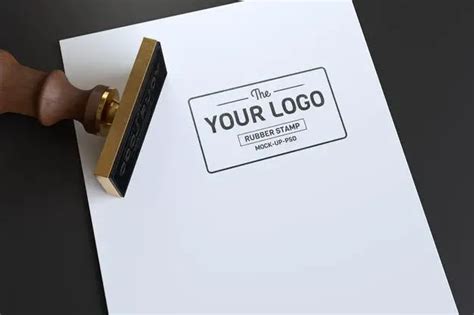 Free Rubber Stamp Logo Mockup Psd – CreativeBooster