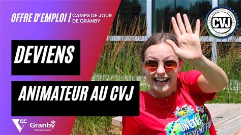 Offres D Emploi Deviens Animateur Ou Animatrice Au Cvj De Granby