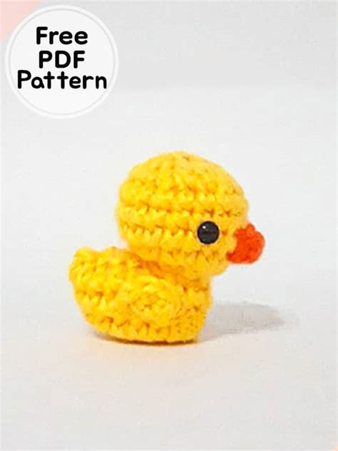 Cute Crochet Duck Pdf Amigurumi Free Pattern