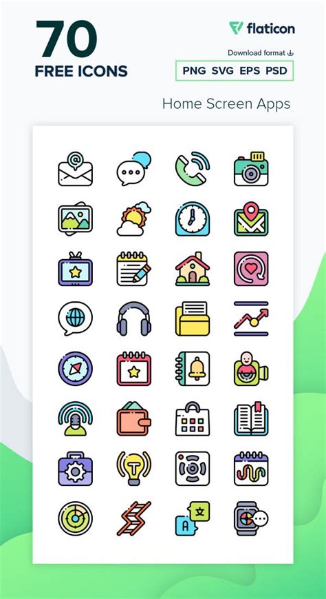 70 무료 vector icons of Home screen apps designed by Freepik | Pegatinas ...