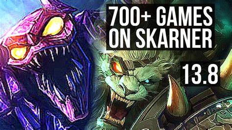 SKARNER Vs RENGAR JNG 5 0 1 Rank 8 Skarner 700 Games KR Master