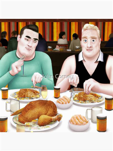Gay Couple Celebrating Thanksgiving Dinner Art Board Print For Sale By John Corney Redbubble