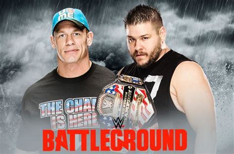 Wwe Battleground 2015 Results John Cena Defeats Kevin Owens Video