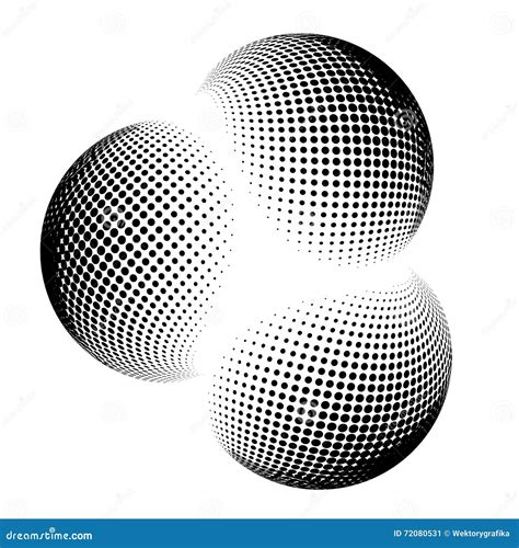 Halftone Globe Sphere Vector Logo Symbol Icon Design Abstract