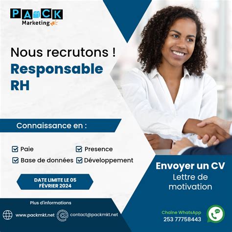 Responsable Ressources Humaines En Cdi Djibouti