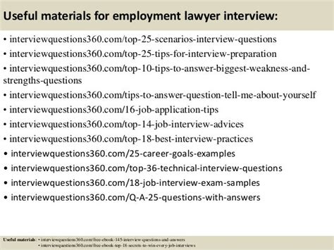 Top 10 Employment Lawyer Interview Questions And Answers