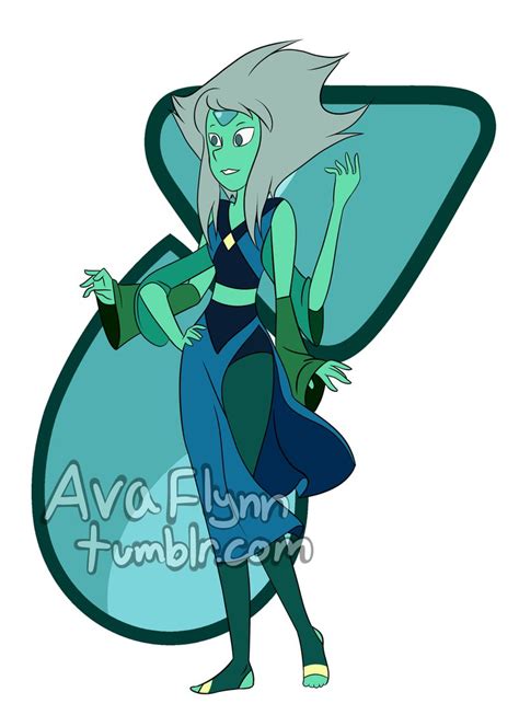 Imagen Chrysocolla Lapis And Peridot Fan Fusion By Avaflynn D9na0tt