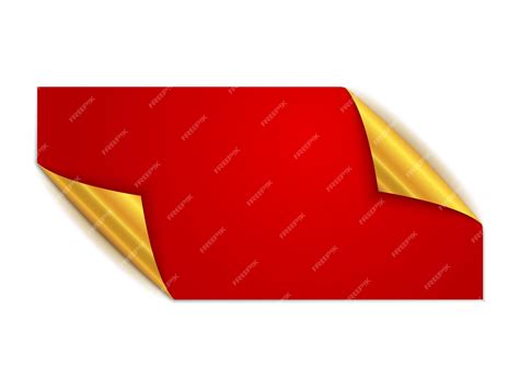 Premium Vector Red Square Sticker Isolated Vector Illustration