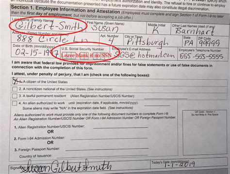 How To Fill Out The I Form In Steps Examples