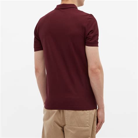 Fred Perry Refined Stripe Polo Mahogany End Uk