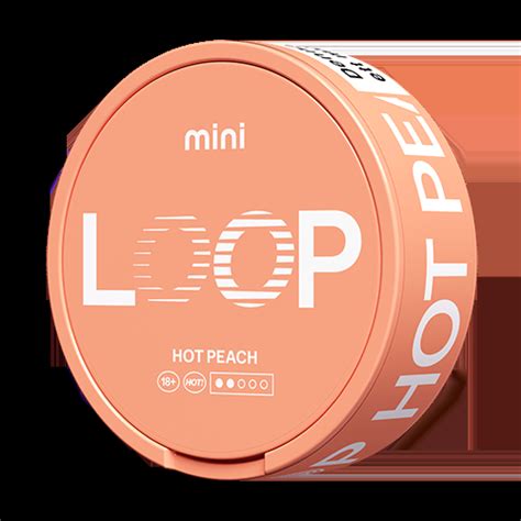 Loop Hot Peach Mini 6 8 Mg Portion Vapes International