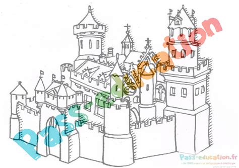 Coloriage château gratuit téléchargez et imprimez vos dessins de