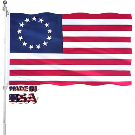 Betsy Ross American Flag 3x5 Outdoor 13 Star Colonies American Flags ...