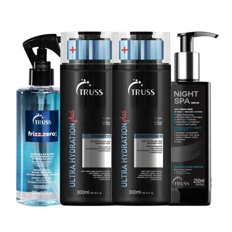 Truss Kit Ultra Hydration Plus Frizz Night Spa 4 Produtos Kit De