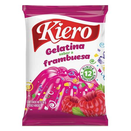 SIGO Gelatina De Frambuesa Kiero 96Gr