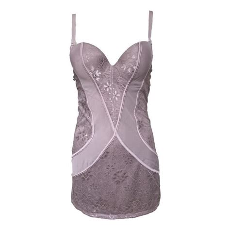 Ensemble Nuisette 85C Gris Taupe Soutien Gorge Caraco Et String Lingerie Femme Gris Cdiscount