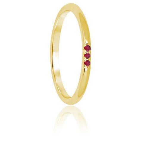 Bague Or Jaune 375 Rubis Aurora Ocarat