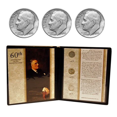 60th Anniversary Of The Roosevelt Dime The Patriotic Mint