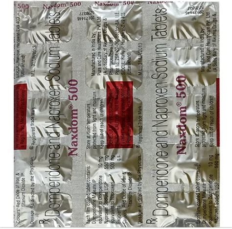 Naxdom 500 Strip Of 15 Tablets