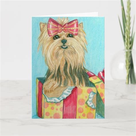 Yorkie Birthday Cards | Zazzle