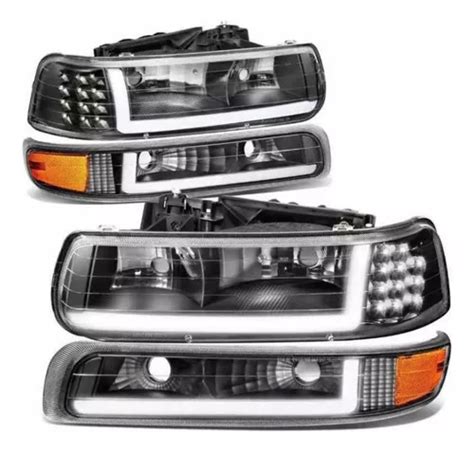 Faros Led Chevrolet Silverado Meses Sin Inter S