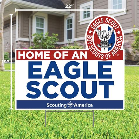 Eagle Scout Home Of An Eagle Scout Yard Sign Boy Scouts Of America