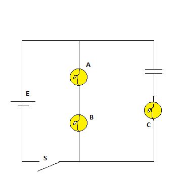 The Circuit Below Contains Three W Light Bulbs And A Capacitor The