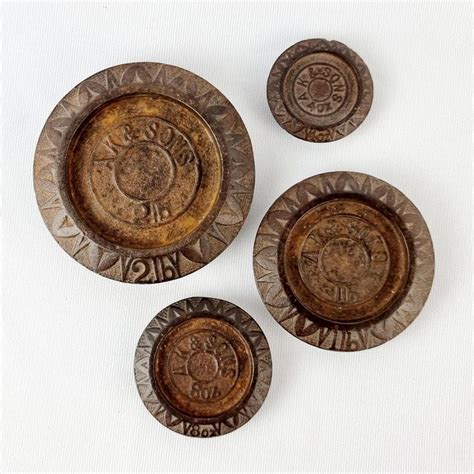 Set Of Four Ak Sons Cast Iron Weights It Cast Cast Iron Iron