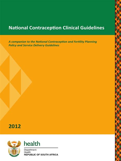 National Contraception Clinical Guidelines Pdf Birth Control Safe Sex