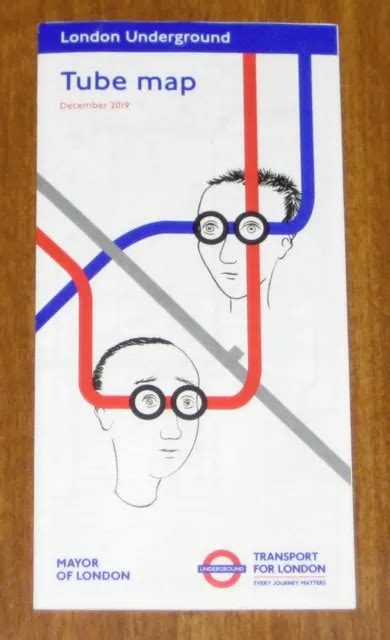 London Underground Tube Subway Map December 2019 England United