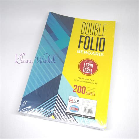 Jual Double Folio Bergaris Sidu Lembar Shopee Indonesia