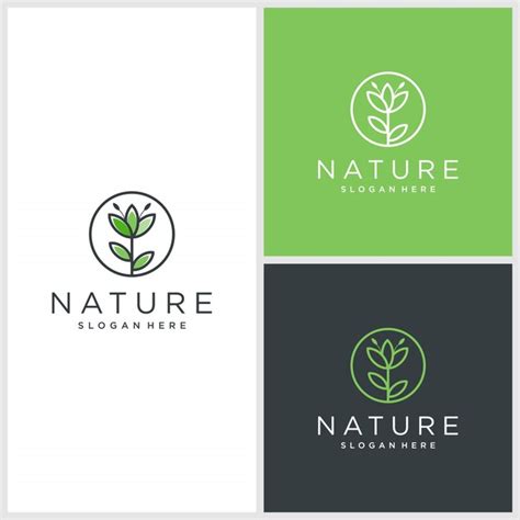 Premium Vector Natural Logo Design Inspiration Organic Premium