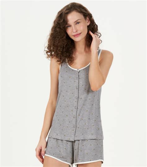 Short doll Regata abertura Cor Amor Elêva Lingerie e Pijamas