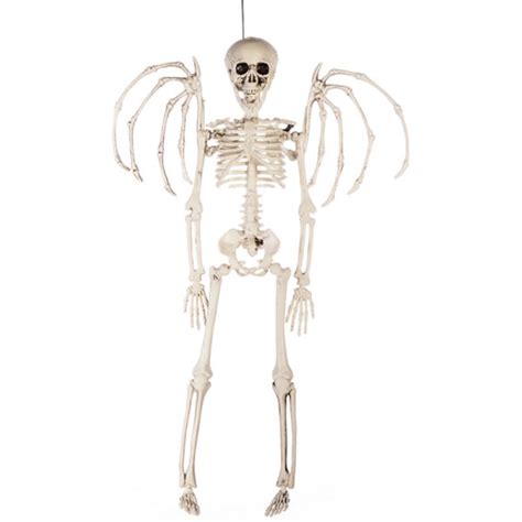 Winged Skeleton Hanging Decoration Halloween Shelf Edge Uk