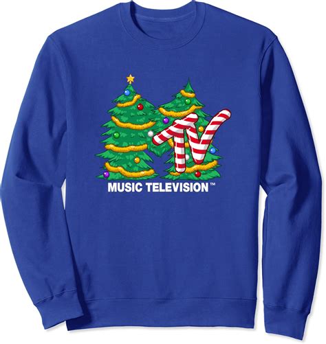 Mtv Logo Christmas Tree Sweatshirt Uk Clothing