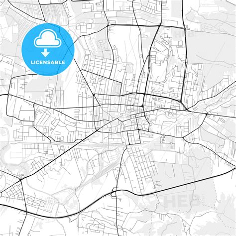 Vector PDF map of Tarnów, Poland - HEBSTREITS