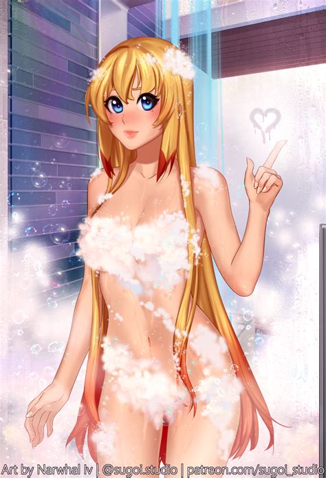 Tsun In The Shower Ver By NarwhalIv Hentai Foundry